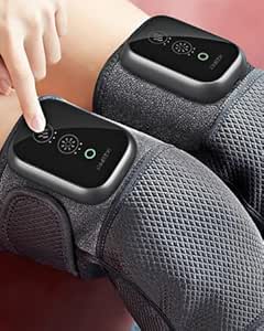 جهاز تدليك ركبة لاسلكي وقابل لإعادة الشحن من الجرافين بالأشعة تحت الحمراء البعيدة والاهتزاز لتخفيف الألم وتخفيف الضغط وعلاج التهاب المفاصل